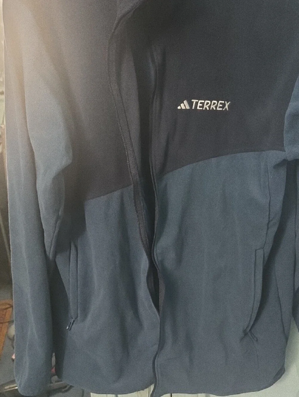 adidas TERREX Two-Tone Blue Performance Fleece Jacket